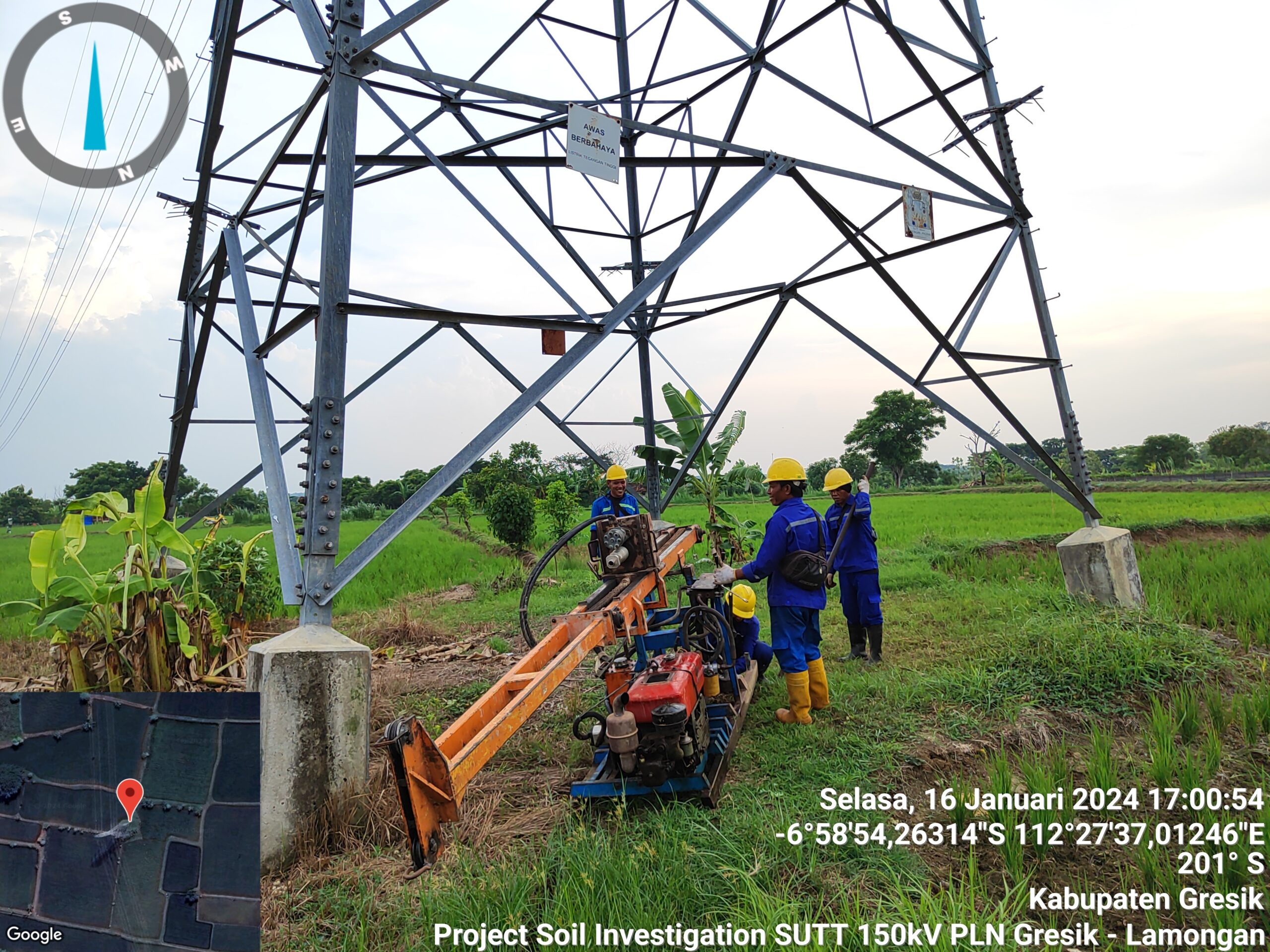 Project Soil Investigation SUTT 150kV PLN Gresik - Lamongan