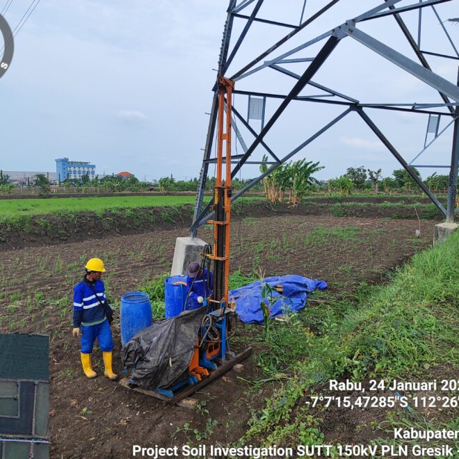 Project Soil Investigation SUTT 150kV PLN Gresik - Lamongan