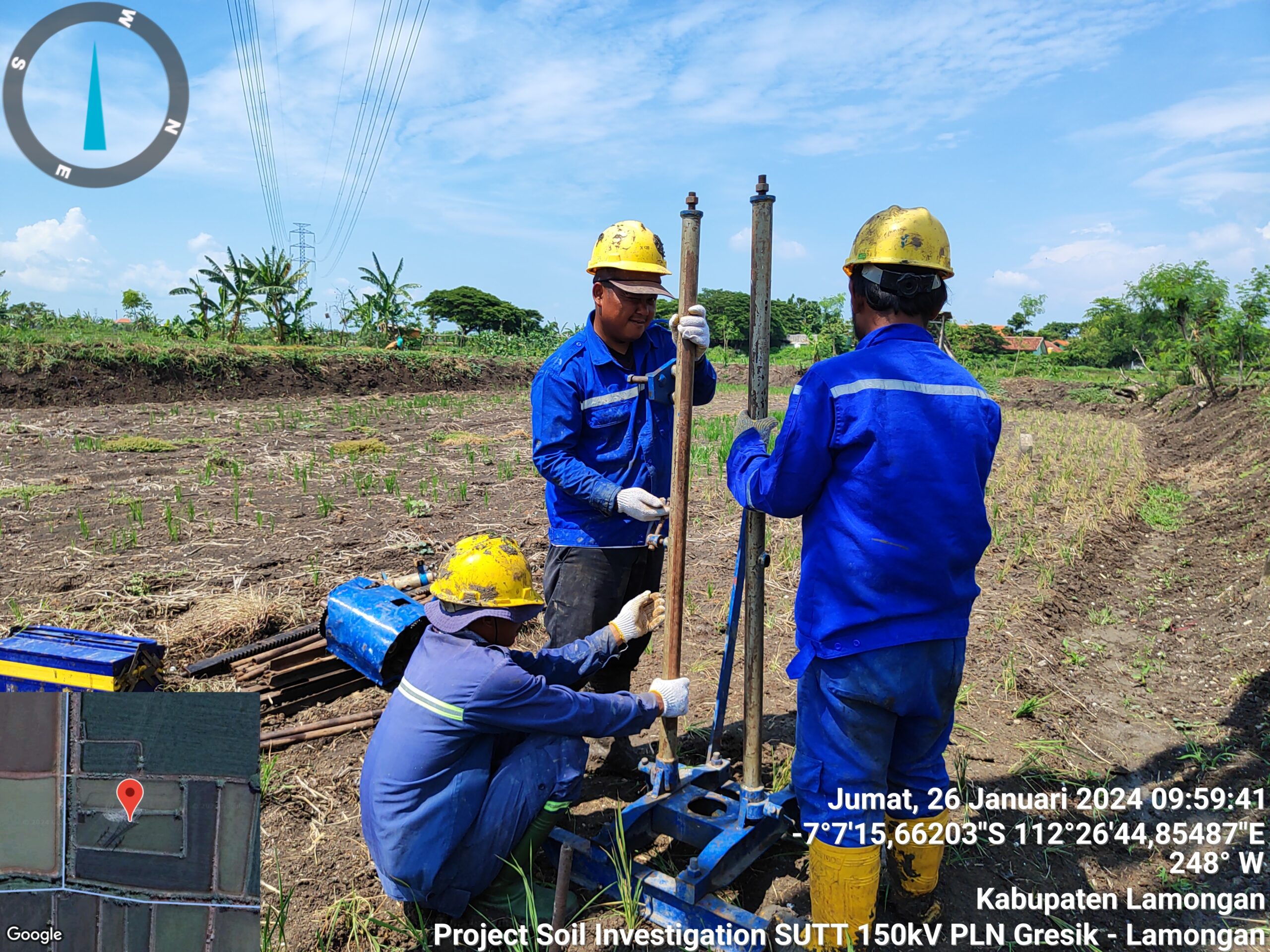 Project Soil Investigation SUTT 150kV PLN Gresik - Lamongan