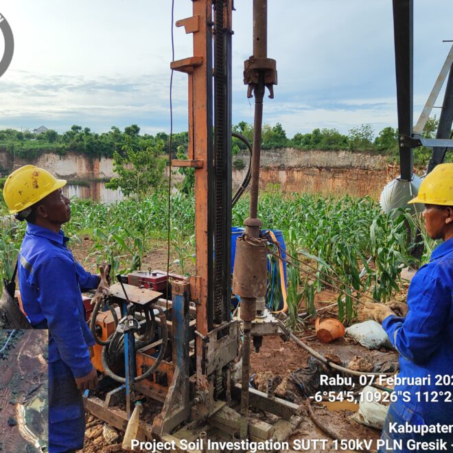 Project Soil Investigation SUTT 150kV PLN Gresik - Lamongan